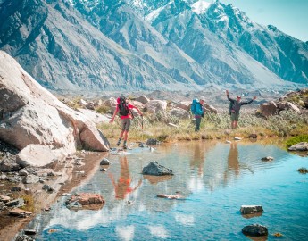 Radial hikes to Chimgan Mountains