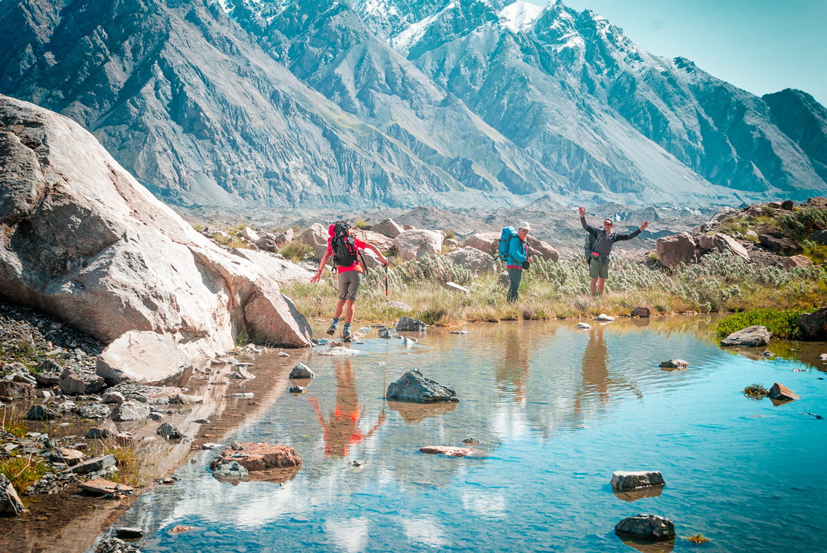 Radial hikes to Chimgan Mountains